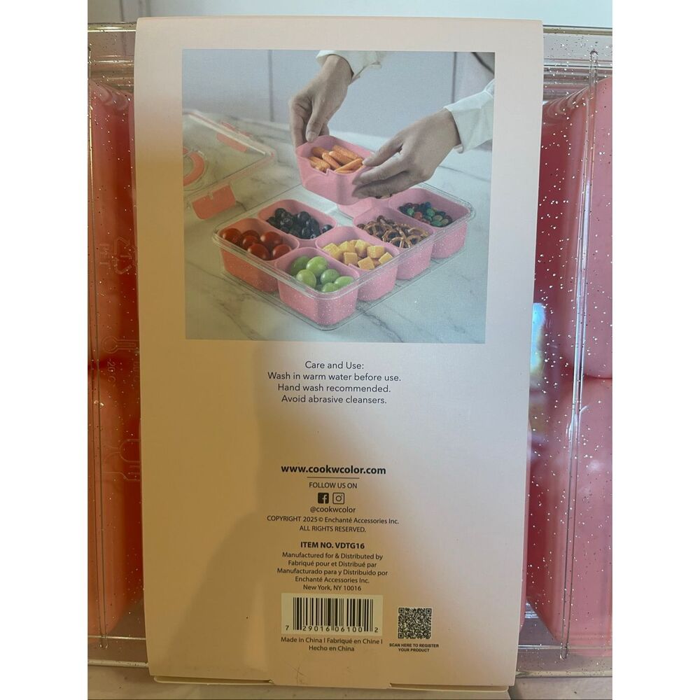 CWC Cook With Color pink snack box NWT - Picture 3 of 7